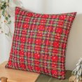 thumbnail image 2 of putnchl Christmas Plaid Decorative Throw Pillow Covers Snowflake Tartan Scottish Cushion Cover For Sofa Couch Farm-house Holiday Decor, 2 of 3