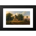 thumbnail image 2 of Raden Saleh 14x10 Black Modern Framed Museum Art Print Titled - Javanese Temple in Ruins (1860), 2 of 5