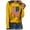 Yellow, variant on Jindong American Flag Casual Sweatshirt Women's Patriotic Crew Neck Long Sleeve Lettering Print Cute USA Tops 4th Of July Shirt