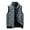 Jackets for Men Gray, variant on Big and Tall Puffer Vest for Men M-8XL Plus Size Sleeveless Stand Collar Jackets Casual Thermal Warm Work Outerwear Vests Coats with Pockets