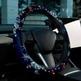 thumbnail image 6 of Christmas Snowflakes 14.5 Inch Printing PVC Leather Auto Accessories Car Wheel Cover Steering Wheel Covers Car Wheel Covers, 6 of 6