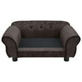 thumbnail image 2 of vidaXL Dog Sofa Brown 72x45x30 cm Plush, 2 of 5