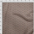 thumbnail image 3 of oneOone Viscose Jersey Fabric Leaves & Floral Block Printed Craft Fabric BTY 60 Inch Wide, 3 of 5