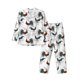 thumbnail image 1 of Balery Cool Chicken Pijama para Hombre de Dos Piezas con Manga Larga, Conjunto de Dormir y Descanso Suave con Bolsillos-Small, 1 of 7