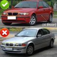 thumbnail image 3 of Car Front Kidney Grill Gloss Black Double Slat Hood Grille Racing Grills for BMW 3 Series E46 4 Door 2002-2005 Car Replacement, 3 of 5