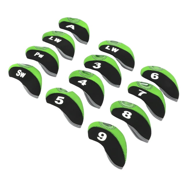 Fundas para cabezas de palos de golf, 12 piezas, cubierta protectora para palos de golf, cubierta protectora para palos de golf, accesorio meticulosamente diseñado
