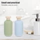 thumbnail image 4 of 6 botellas de champú de viaje rellenables con tapa abatible, envases de plástico vacíos de 200 ml, dispensadores portátiles para loción, acondicionador y gel de ducha., 4 of 6