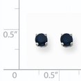 thumbnail image 2 of 14K White Gold Sapphire Earrings, 2 of 2