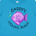 thumbnail image 4 of Inktastic Daddy's Fishing Buddy with Cute Purple Fish Boys or Girls Baby T-Shirt, 4 of 5