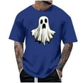 thumbnail image 1 of Blusas y camisas de manga corta y cuello redondo para hombre. Blusas/camisetas de manga corta con cuello redondo y estampado de Halloween para hombre. Blusa para hombre., 1 of 4