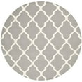 thumbnail image 4 of SAFAVIEH Dhurries Tabitha Geometric Runner Rug, Grey/Ivory, 2'6" x 12', 4 of 9