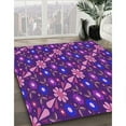 thumbnail image 2 of Ahgly Company Indoor Rectangle Patterned Bright Purple Area Rugs, 8' x 10', 2 of 6