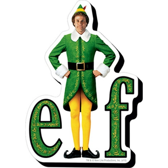Elf Logo Funky Chunky Magnet Elf Film Noël Vacances Noël Fête