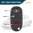 thumbnail image 5 of AKS KEYS Replacement for Keyless Entry Car Key Vehicles That Use 3 Button NHVWB1U523 / NHVWB1U521 Remote, Self-Programming, 5 of 6