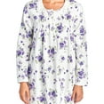 thumbnail image 5 of Casual Nights Women's Flannel Floral Long Sleeve Nightgown, 5 of 5