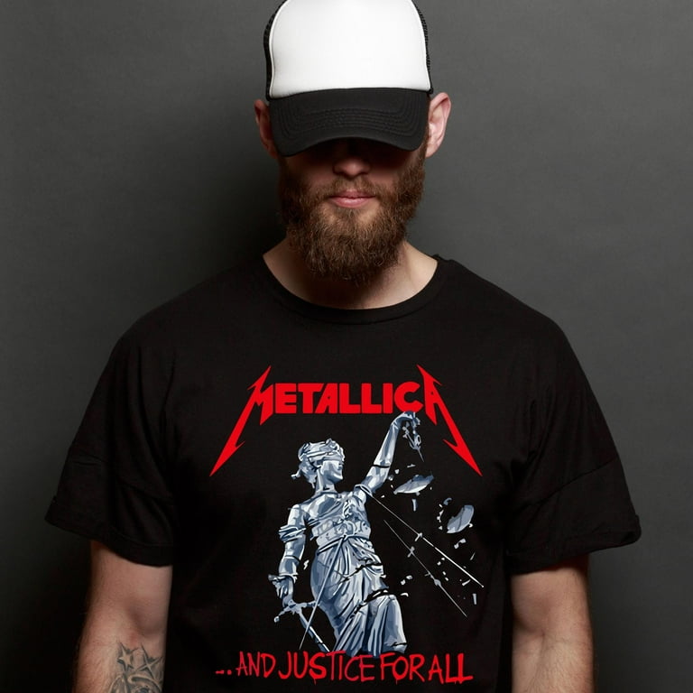 Vintage Meta.llica T-Shirt • 80s Justice For All Tour Band Tee