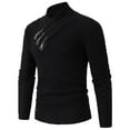 thumbnail image 1 of Gibobby Suéter cuello redondo hombre Suéter de Cuello Redondo para Hombre, Ajuste Delgado, Ligero, suéter de Punto para Uso Casual o Elegante(Negro,Extra Grande), 1 of 3