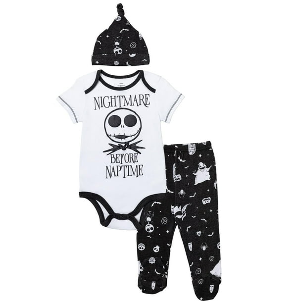 Disfraz de bebé de 3 piezas de Nightmare Before Christmas de Disney de 6 a 9 m