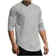 thumbnail image 1 of pstuiky camisas de manga larga para hombre, Camiseta informal de cuello redondo de punto para hombre, camiseta deportiva informal falsa, camiseta de cuello redondo de manga larga salir tops xl, 1 of 8