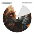 thumbnail image 2 of Yiaed Floral Fox Print Christmas Tree Skirt , Tree SkirtsTree Mat for Christmas Winter Holiday Indoor Decorations-48", 2 of 7