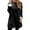 Black, variant on Hoodless Sweatshirt Autumn Winter Warm Pullover Dress With Drawstring For Casual Home Wear Ideal For Comfortable Everyday Outfits,Size:XXL