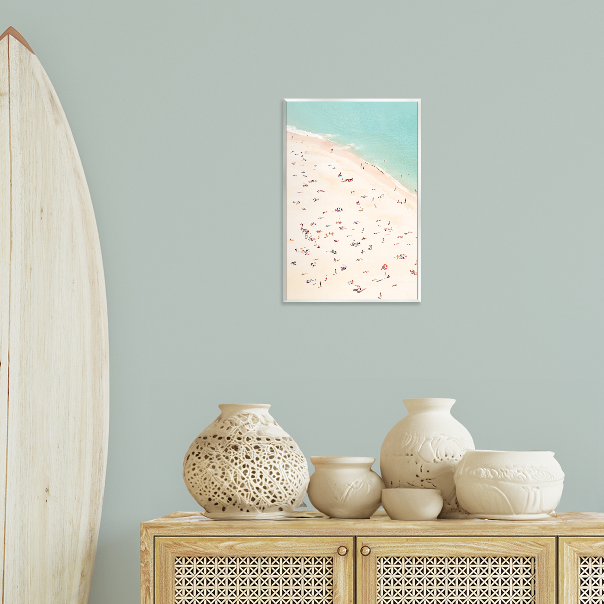 Stupell Industries Summer Beachgoer Crowd Nautical & Beach Photography Unframed Art Print Wall Art, 13 x 19