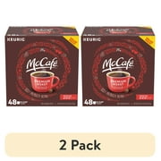 (2 pack) McCafe Premium Roast Medium Coffee K-Cup Pods, Caffeinated, 48 ct - 16.6 oz Box