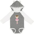 thumbnail image 3 of Inktastic Ballerina with Two Buns Girls Long Sleeve Baby Bodysuit, 3 of 5