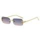 thumbnail image 4 of Rectángulo Sin montura Gafas de sol Decoración Estilo retro Hip Hop Accesorios para fotos Lentes de colores Gafas transparentes para compras Unisex , violeta y violeta y Fernando Gafas de sol sin montura, 4 of 8