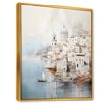 thumbnail image 2 of Designart "Coastal Port In Minimalist Style" Port Landscape Floater Framed Wall Art Prints, 2 of 5