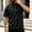 Black, variant on Wovilon Men's Quarter-Zip Short Sleeve Athletic Shirt with Side Color Block Panels, Lightweight Stand Collar Moisture-Wicking Performance Wear for Summer Gym and Outdoor Workouts