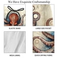 thumbnail image 4 of luoweisi Men's Beach Shorts Quick Dry Swim Trunks with Mesh Lining Octopus L, 4 of 5