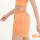 thumbnail image 4 of Pantalones cortos deportivos para gimnasio para mujer, pantalones cortos elásticos de cintura alta con bolsillos, mallas falsas de dos piezas para Yoga, entrenamiento para correr, 4 of 5