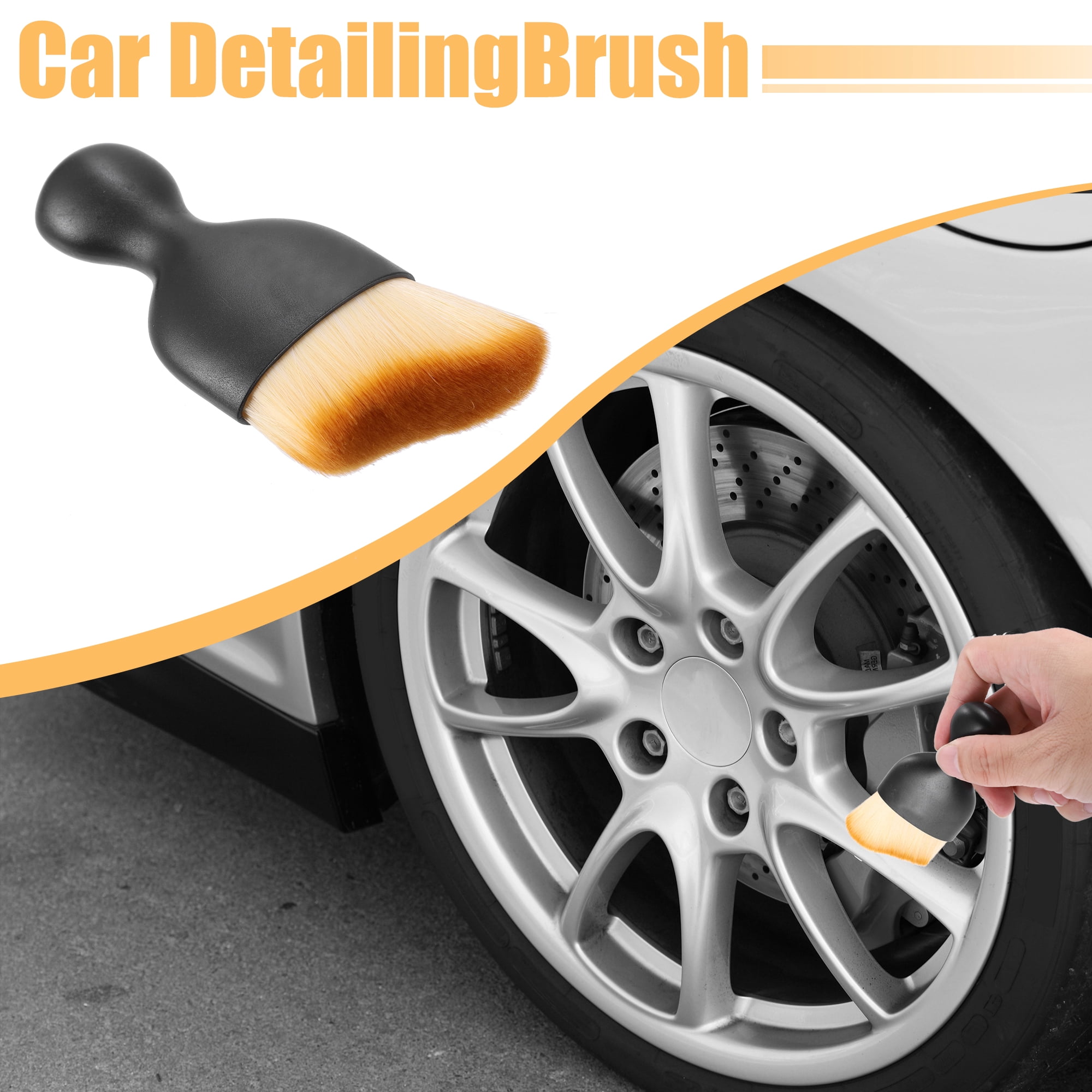 Unique Bargains Car Interior Dust Brush Soft Bristles for Dashboard Vents