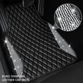 thumbnail image 2 of Alfombrillas CAR PASS de piel brillante con forma de diamante brillante, 5 unidades, negras, 2 of 8