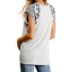 thumbnail image 5 of Tops de cuello redondo con estampado de leopardo estampado a juego de colores de verano para mujer OAVQHLG3B Store  lin121212, 5 of 5