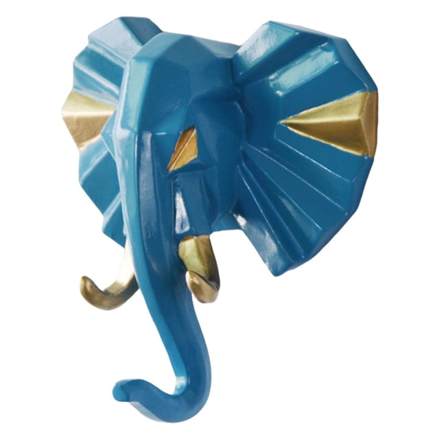 1 gancho de resina con forma de ciervo, elefante y rinoceronte para exhibir ropa.