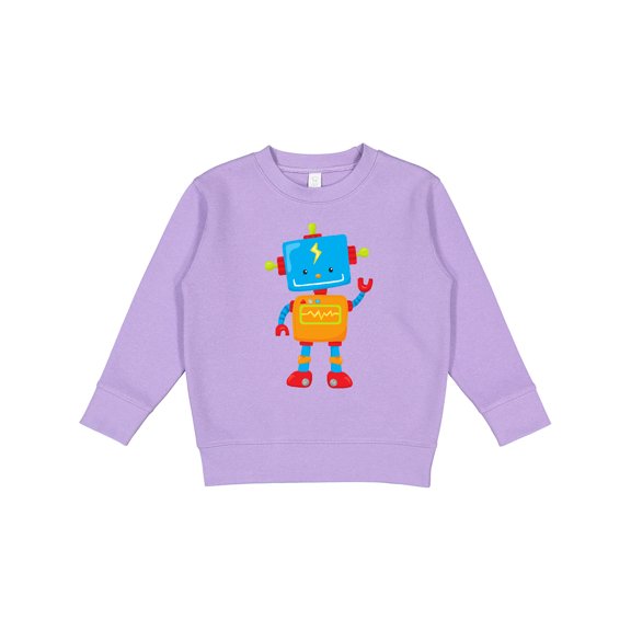 Inktastic Cute Robot, Colorful Robot, Funny Robot, Robotics Toddler Sweatshirt