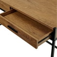 thumbnail image 5 of Caffoz Home Office 2-drawer Writing Desk Oak Brown, 5 of 6