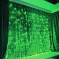 thumbnail image 4 of Ventana LED Luz String Control Remoto Flexible USB Powered Lamp Strip Inicio Interior Partido al aire libre Año Nuevo Iluminación Suministros Verde kenally HA009755-06, 4 of 6