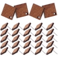 thumbnail image 1 of Shisuyan 30pcs Wood Post Earring Studs Creative Earrings Accessories Earring Posts for Jewelry Making, 1 of 8
