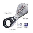 thumbnail image 2 of 10X Magnification Jeweler Loupe Triplet Lens Magnifier with 6 LED UV Light 21mm for Gems, Jewelry, 2 of 5