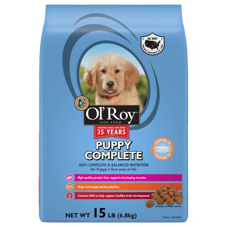 Ol' Roy Puppy Complete Dry Dog Food, 15 Lb - Walmart.com