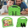 thumbnail image 4 of Tarise Kids Case for Samsung Galaxy Tab A8 Tablet 10.5 Inch 2022 (SM-X200/X205/X207) with Handle Stand Foldable Kickstand Slim Lightweight Shockproof [Impact Resistant] Full Protection Cover, Green, 4 of 7