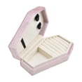 thumbnail image 1 of Caja de terciopelo para joyas jinwen rosa, aretes, pendientes, collares, caja de regalo, caja para anillos, 1 of 8