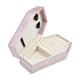 thumbnail image 1 of Caja de joyería de terciopelo, estuche portátil para guardar pendientes, collares y joyas, estuche protector de viaje para rosa B, 1 of 9