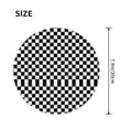 thumbnail image 2 of Black And White Checkered Small Round MousePad 7.9x7.9 Inches Non-Slip Rubber Base MousePad for Office Laptop Computer, 2 of 6