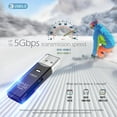 thumbnail image 3 of USB3.0 Micro SD Card Reader, 5Gbps 2-in-1 SD Card Reader to USB Adapter, Wansurs Memory Card Reader for SDXC, SDHC, MMC, RS-MMC, Micro SDXC, Micro SD, Micro SDHC and UHS-I Cards (1Pack Black), 3 of 9