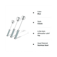 thumbnail image 5 of Stainless Steel Semi-Automatic Egg Whisk - 3PCS Hand Whisk Blender (Blue), 5 of 5