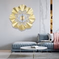 thumbnail image 2 of Modern Luxury Wall Clock Silent Ginkgo Leaf Wall Clock for Home Office Living Room Decor, 2 of 12